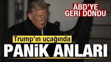 Son dakika: Trump'ın u&ccedil;ağı arıza yaptı! ABD'ye geri d&ouml;nd&uuml;