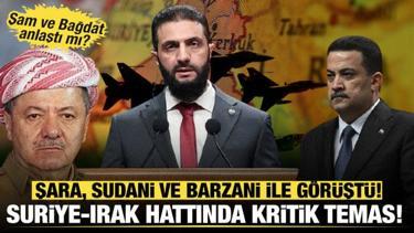 Suriye-Irak hattında kritik temas: Şara, Sudani ve Barzani ile g&ouml;r&uuml;şt&uuml;! 