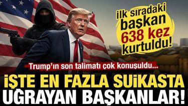 Trump iddiası olay oldu! İşte en fazla suikaste uğrayan başkanlar! Rekor sayıyla birinci!
