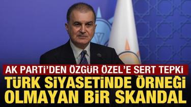 AK Parti S&ouml;zc&uuml;s&uuml; &Ccedil;elik'ten &Ouml;zg&uuml;r &Ouml;zel'e sert tepki: Utan&ccedil; verici bir durum!