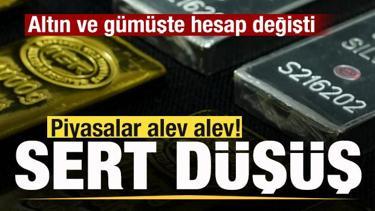 Altın ve g&uuml;m&uuml;şte hesap değişti! Piyasalar alev alev! Fiyatı sert d&uuml;şt&uuml;!