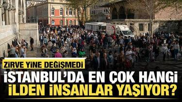 İstanbul'da yaşayanların n&uuml;fusa kayıtlı olduğu iller belli oldu 