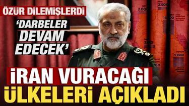 İran vuracağı &uuml;lkeleri a&ccedil;ıkladı: ABD ve Siyonist rejime darbeler devam edecek