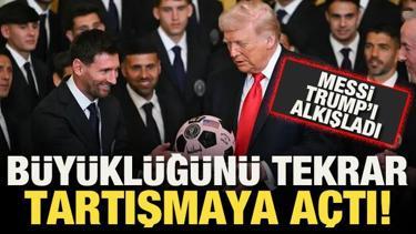 Lionel Messi b&uuml;y&uuml;kl&uuml;ğ&uuml;n&uuml; bir kez daha tartışmaya a&ccedil;tı! Tepkiler &ccedil;ığ gibi