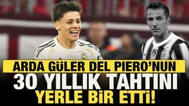 Arda G&uuml;ler Del Piero'nun 30 yıllık tahtını yıktı! Mesut &Ouml;zil'in rekorunu da kırdı