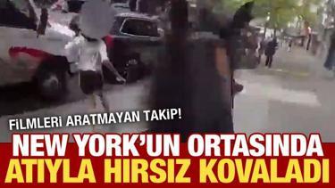 Filmleri aratmayan takip: New York'ta atlı polis hırsızı b&ouml;yle kovaladı