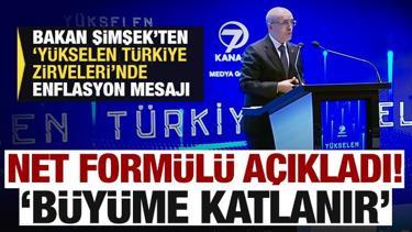 Bakan Şimşek'ten enflasyon mesajı: 'B&uuml;y&uuml;me katlanır' diyerek net form&uuml;l&uuml; a&ccedil;ıkladı!