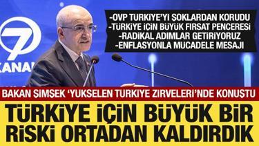 Bakan Şimşek'ten Kanal 7 Medya Grubu 'Y&uuml;kselen T&uuml;rkiye Zirveleri'nde &ouml;nemli a&ccedil;ıklamalar