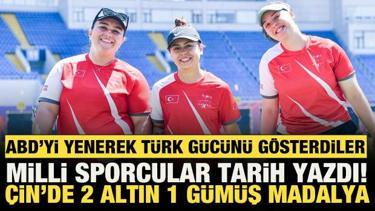 ABD&rsquo;yi yenerek T&uuml;rk g&uuml;c&uuml;n&uuml; g&ouml;sterdiler! Milli ok&ccedil;ular tarih yazdı: 2 altın, 1 g&uuml;m&uuml;ş...