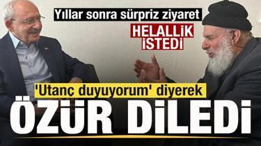 Kılı&ccedil;daroğlu'na s&uuml;rpriz ziyaret! 'Utan&ccedil; duyuyorum' diyerek &ouml;z&uuml;r diledi