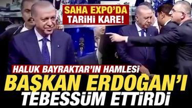 SAHA Expo'da tarihi kare: Haluk Bayraktar'ın hamlesi Erdoğan'ı tebess&uuml;m ettirdi