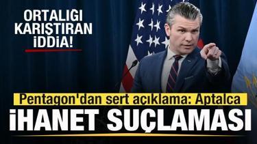ABD'de ortalığı karıştıran iddia! Pentagon'dan sert a&ccedil;ıklama! İhanet su&ccedil;laması