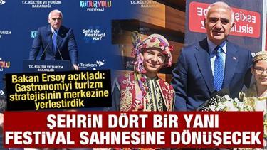 Bakan Ersoy a&ccedil;ıkladı: Gastronomiyi turizm stratejisinin merkezine yerleştirdik