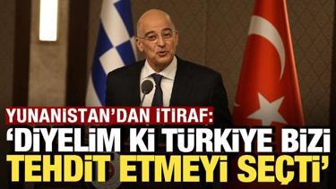 Yunanistan'dan itiraf: 'Diyelim ki T&uuml;rkiye bizi tehdit etmeyi se&ccedil;ti'