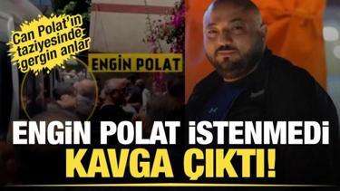 Can Polat'ın cenazesinde Engin Polat istenmedi, kavga &ccedil;ıktı! 