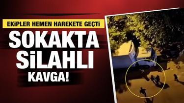 Diyarbakır'da 1 kişinin silahla yaralandığı silahlı kavga kamerada