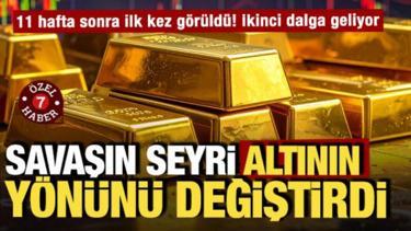 Savaşın seyri değişti, altın fiyatları sert &ccedil;akıldı: Y&uuml;zde 2 kayıpla 11 haftanın en d&uuml;ş&uuml;ğ&uuml;