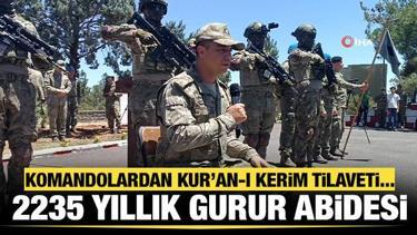 T&uuml;rk Kara Kuvvetleri'nin 2235'inci kuruluş yıld&ouml;n&uuml;m&uuml;nde mest eden Kur'an-ı Kerim tilaveti 