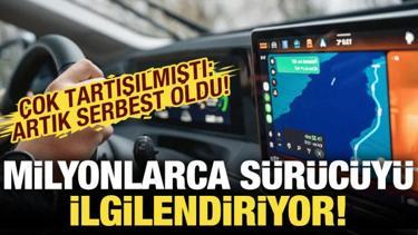 Milyonlarca s&uuml;r&uuml;c&uuml;y&uuml; ilgilendiriyor! Artık serbest oldu