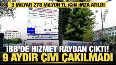 Feshane-Bayrampaşa Tramvay hattında h&uuml;sran: 9 aydır &ccedil;ivi &ccedil;akılmayan şantiyede vin&ccedil; oyunu