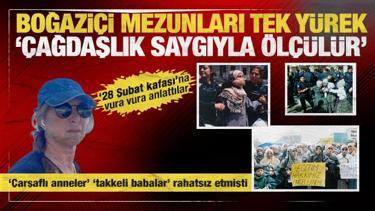 Boğazi&ccedil;ililerden 28 Şubat sevdalısı Tijen Mergen'e tepki: &Ccedil;ağdaşlık saygıyla &ouml;l&ccedil;&uuml;l&uuml;r