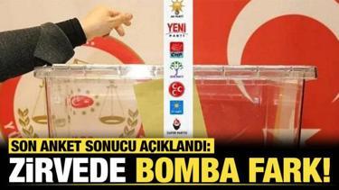 Son anket sonucu a&ccedil;ıklandı: Zirvede bomba fark