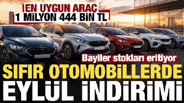 Sıfır otomobilde eyl&uuml;l indirimi başladı! En uygun sıfır ara&ccedil; 1 milyon 444 bin TL...