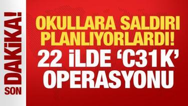 22 ilde 'C31K' operasyonu: Okullara saldırı planlayan 27 ş&uuml;pheli yakalandı