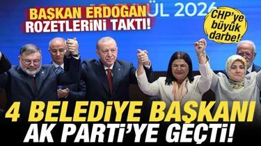 CHP'ye b&uuml;y&uuml;k darbe: 4 Belediye Başkanı AK Parti'ye katıldı!