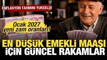 En d&uuml;ş&uuml;k emekli maaşı i&ccedil;in g&uuml;ncel rakamlar! Ocak 2027 TCMB ve OVP yeni zam oranları!