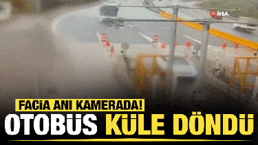 Kuzey Marmara Otoyolu'ndaki kaza anı kamerada