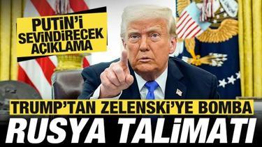 Trump'tan Zelenski'ye bomba Rusya talimatı! Putin'i sevindirecek a&ccedil;ıklama