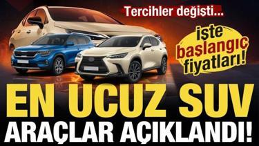 T&uuml;rkiye'de 2 milyon lira altı fiyata satılan SUV modeli belli oldu