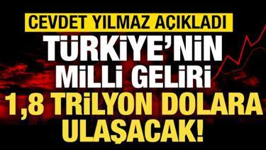 T&uuml;rkiye&rsquo;nin milli geliri 1,8 trilyon dolara ulaşacak