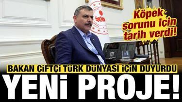 Bakan &Ccedil;ift&ccedil;i T&uuml;rk d&uuml;nyası i&ccedil;in yeni projeyi resmen duyurdu: K&ouml;pek sorunu i&ccedil;in tarih verdi!