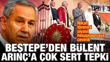Nikahı siyasi hesaplaşmaya &ccedil;evirdi: Beştepe'den B&uuml;lent Arın&ccedil;'a &ccedil;ok sert tepki