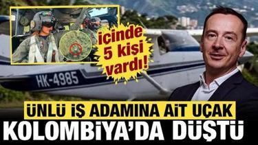 T&uuml;rk iş insanının kullandığı u&ccedil;ak dağa &ccedil;akıldı! İ&ccedil;inde 5 kişi vardı