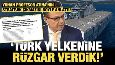 Yunanistan&rsquo;ı k&ouml;şeye sıkıştıran itiraf: T&uuml;rk yelkenine r&uuml;zgar verdik