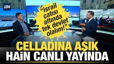 Celladına aşık hain canlı yayında: 'İsrail &ccedil;atısı altında tek devlet olalım!'