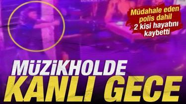 K&uuml;&ccedil;&uuml;k&ccedil;ekmece'de m&uuml;zikholde kanlı gece: M&uuml;dahale eden polis dahil 2 kişi hayatını kaybetti
