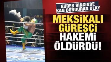 Meksika'da ringde korkun&ccedil; &ouml;l&uuml;m! G&uuml;reş&ccedil;i hakemi b&ouml;yle &ouml;ld&uuml;rd&uuml;!