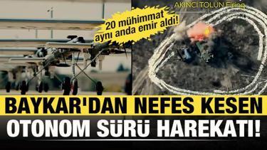 Baykar imzalı İHA'lardan tarihi s&uuml;r&uuml; harekatı: Havada 20 m&uuml;himmat aynı anda emir aldı!