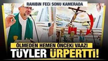 Ekvador'da akılalmaz trajedi: Kafasına dev ha&ccedil; d&uuml;şen rahip hayatını kaybetti!