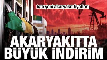 Son dakika haberi: Benzinde b&uuml;y&uuml;k indirim! İşte yeni akaryakıt fiyatları