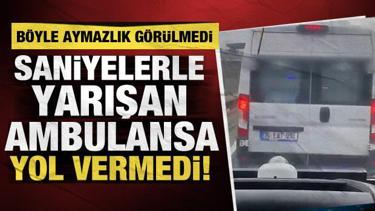 Vakaya giden ambulansa pes dedirten engel! Servis s&uuml;r&uuml;c&uuml;s&uuml; bana mısın demedi!