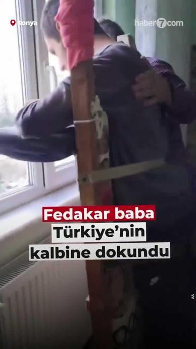 Fedakar baba T&uuml;rkiye'nin kalbine dokundu!