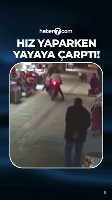 Hız yapan s&uuml;r&uuml;c&uuml; yayaya &ccedil;arpıp ka&ccedil;tı!