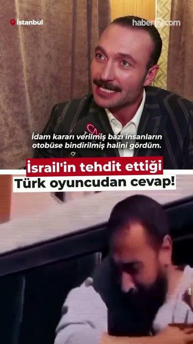 İsrail'in tehdit ettiği T&uuml;rk oyuncudan cevap!