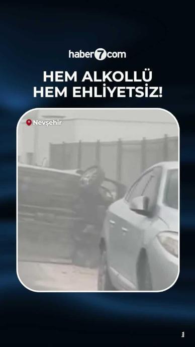 Hem ehliyeti yok hem alkoll&uuml; 