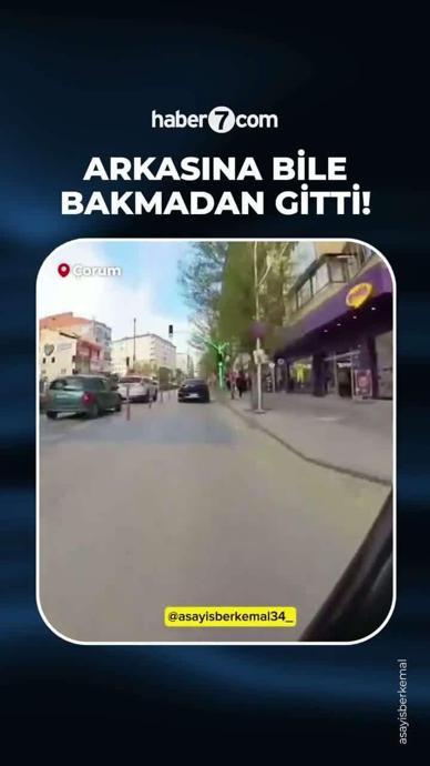 Kazaya sebep oldu ama arkasına bile bakmadı!